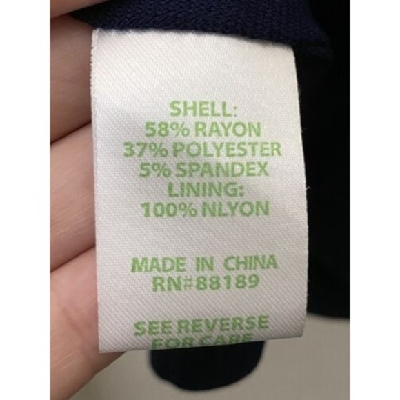 👗 Lilly‎ Pulitzer Allaine Shift Dress | Size S | Navy Blue Knit Sheath Dress 👗 - Picture 3 of 6